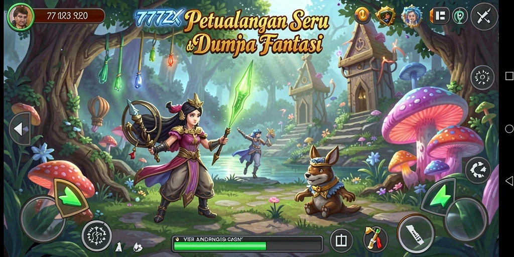 Tampilan gameplay 777ZX menunjukkan aksi petualangan yang mendebarkan.