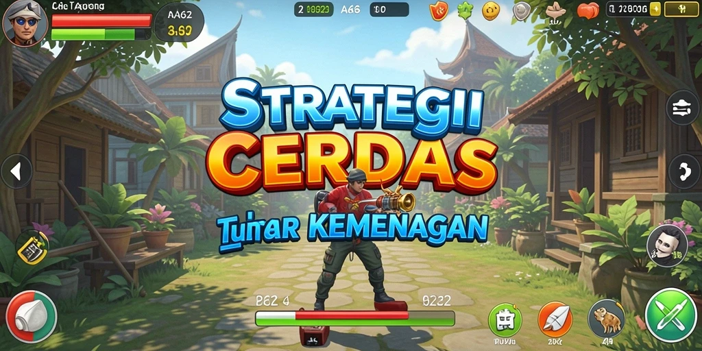Tampilan gameplay AA62 dengan berbagai strategi menarik.