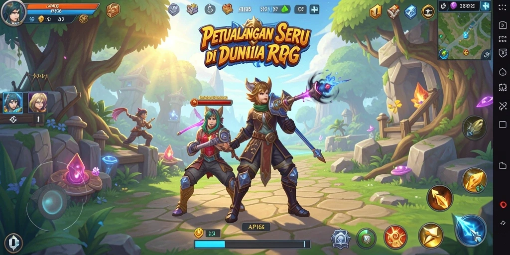 Tampilan gameplay RPG yang menakjubkan dan penuh aksi.