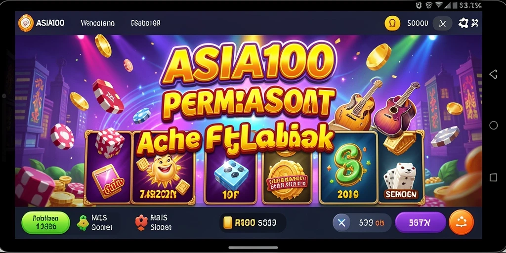 Screenshot ASIA100 menampilkan pengalaman bermain slot yang menarik
