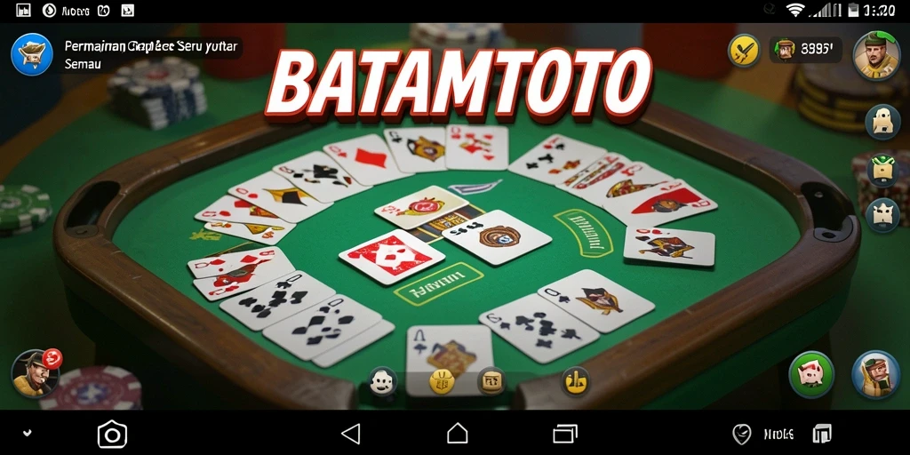 Tampilan gameplay seru dari BATAMTOTO dalam permainan Gaple.