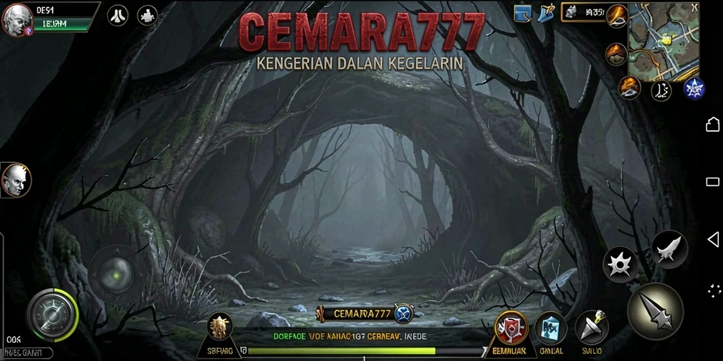 Gameplay menyeramkan CEMARA777 yang penuh dengan jantung berdegup.