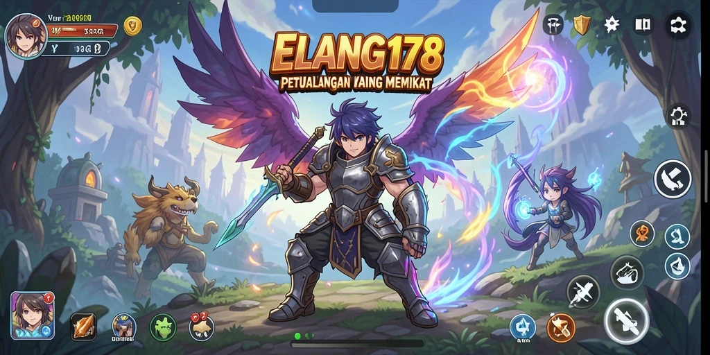 Screenshot utama ELANG178 menampilkan aksi mendebarkan dalam petualangan Anime.