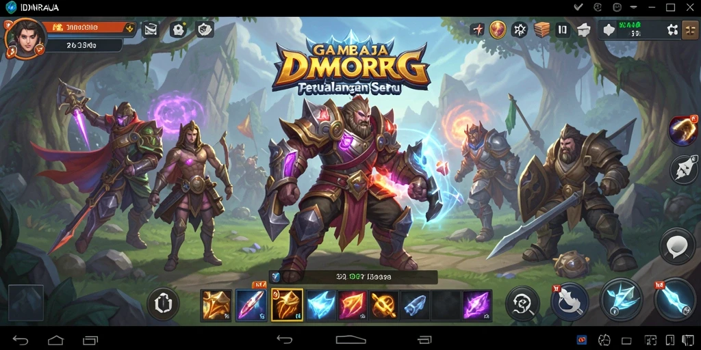 Gameplay seru di IDNRAJA yang penuh aksi dan petualangan.