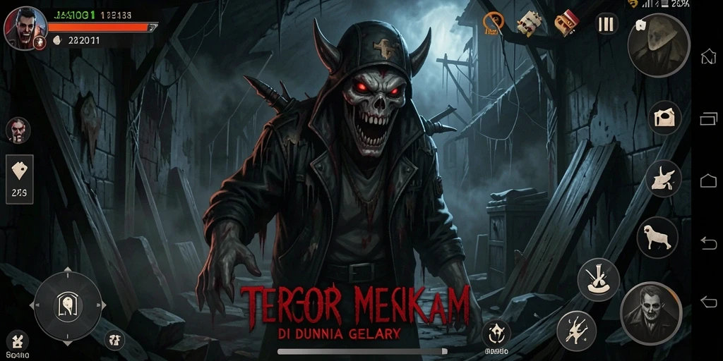 Tangkapan layar JAGO11 menampilkan momen gameplay yang penuh ketegangan dan horor.