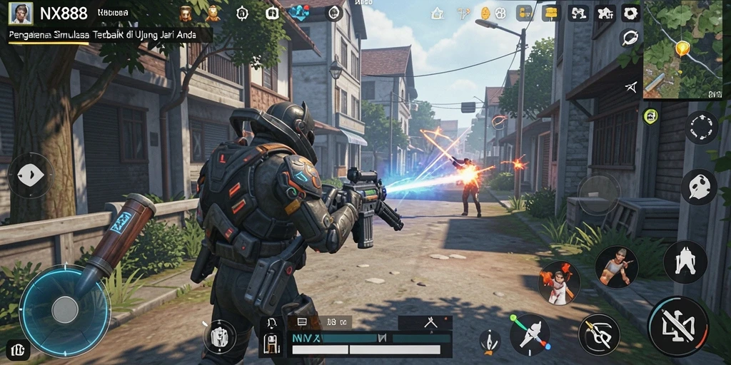 Screenshot gameplay NX888 menampilkan pengalaman simulasi yang realistis.