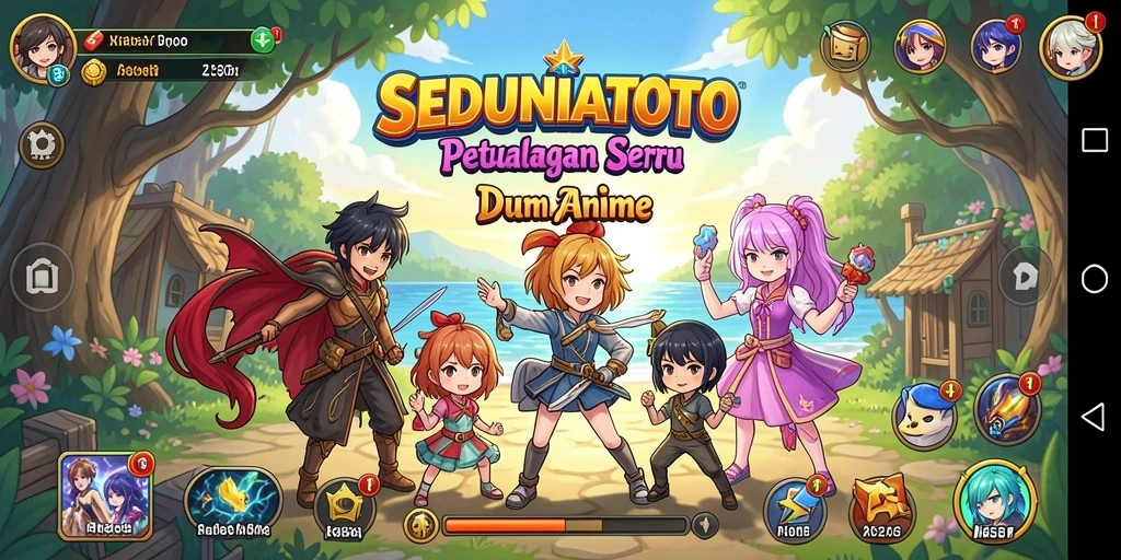 Tampilan menarik dari gameplay SEDUNIATOTO yang penuh warna.