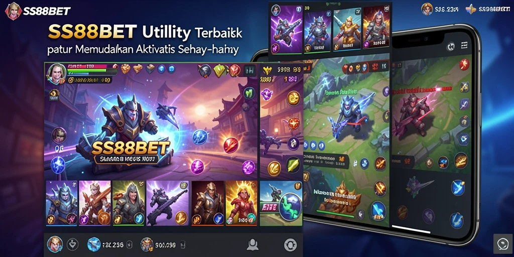 Screenshot utama SS88BET menampilkan antarmuka aplikasi Utility yang intuitif.