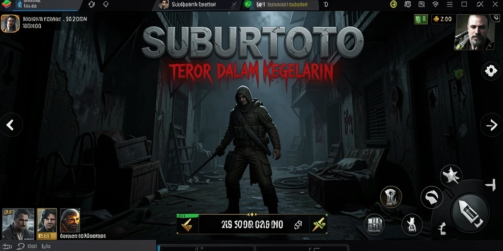 Tangkapan layar SUBURTOTO menampilkan suasana mencekam dan intens dari gameplay horor.