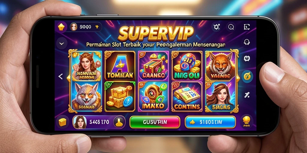 Tampilan menarik dari gameplay slot di SUPERVIP.