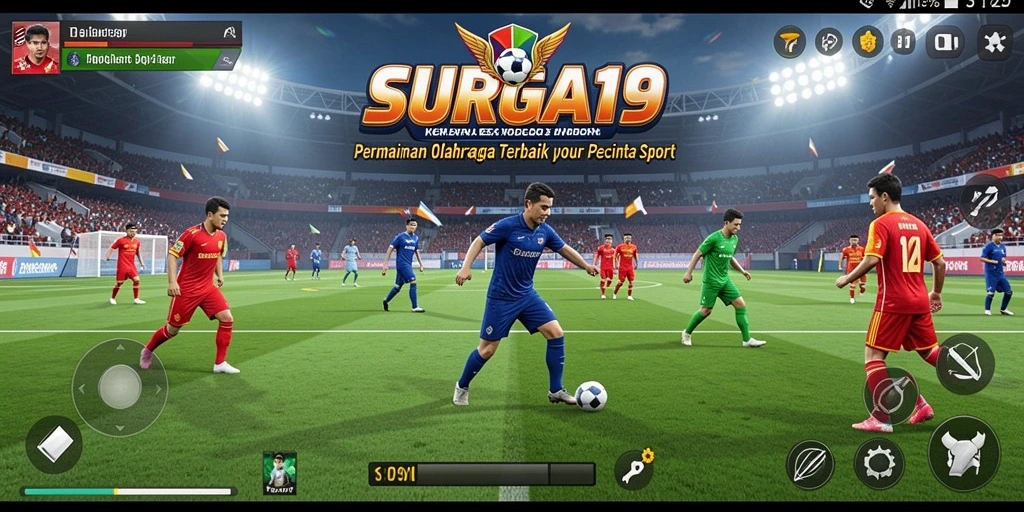 Gameplay menarik yang menunjukkan aksi olahraga seru dalam SURGA19.