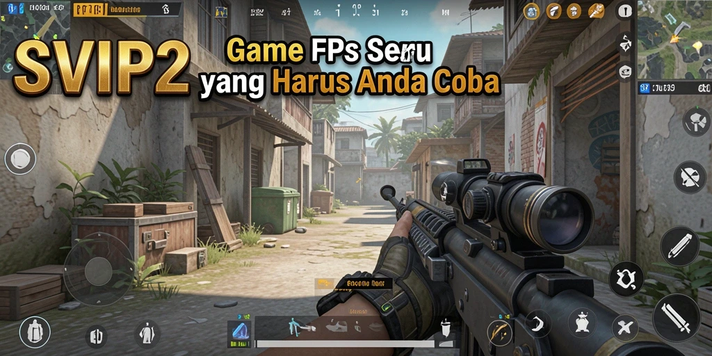 Screenshot menunjukkan aksi tempur intens dalam game SVIP2.