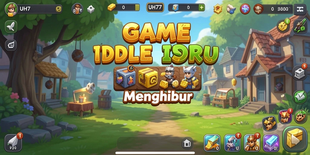 Screenshot UH77 menampilkan aksi gameplay Idle yang seru dan mengasyikkan.