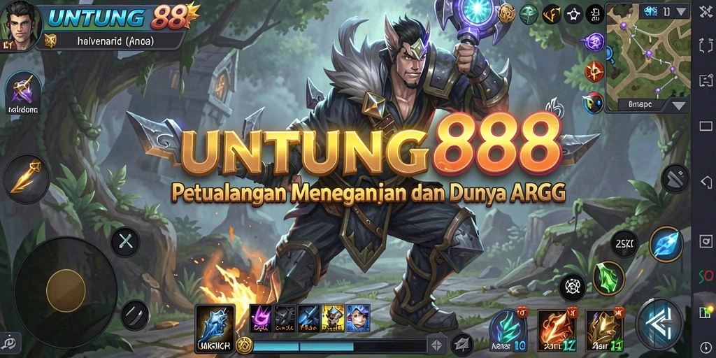 Tampilan gameplay menampilkan pertarungan seru dan eksplorasi dunia fantasi.