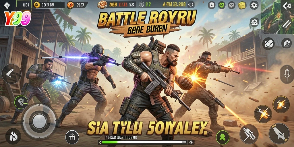 Gameplay seru Y89 dengan pertempuran Battle Royale yang mendebarkan.